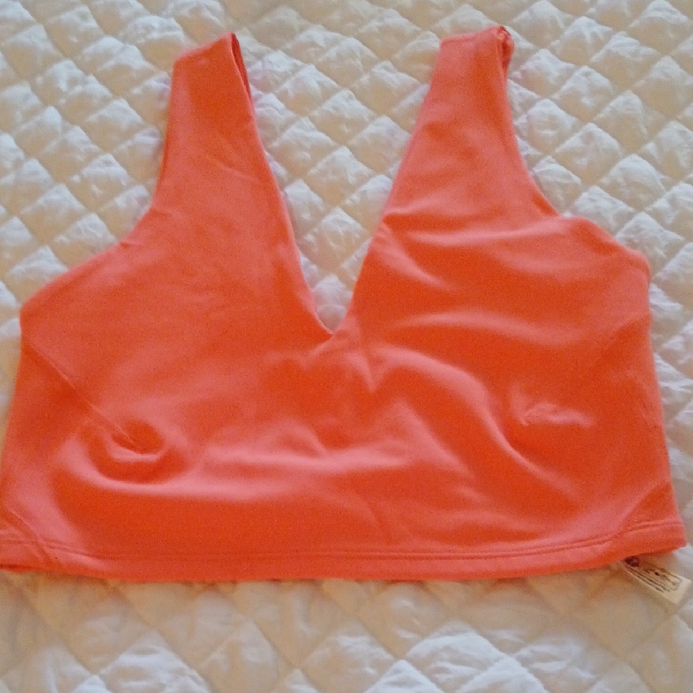 Vibrant Orange Crop Top